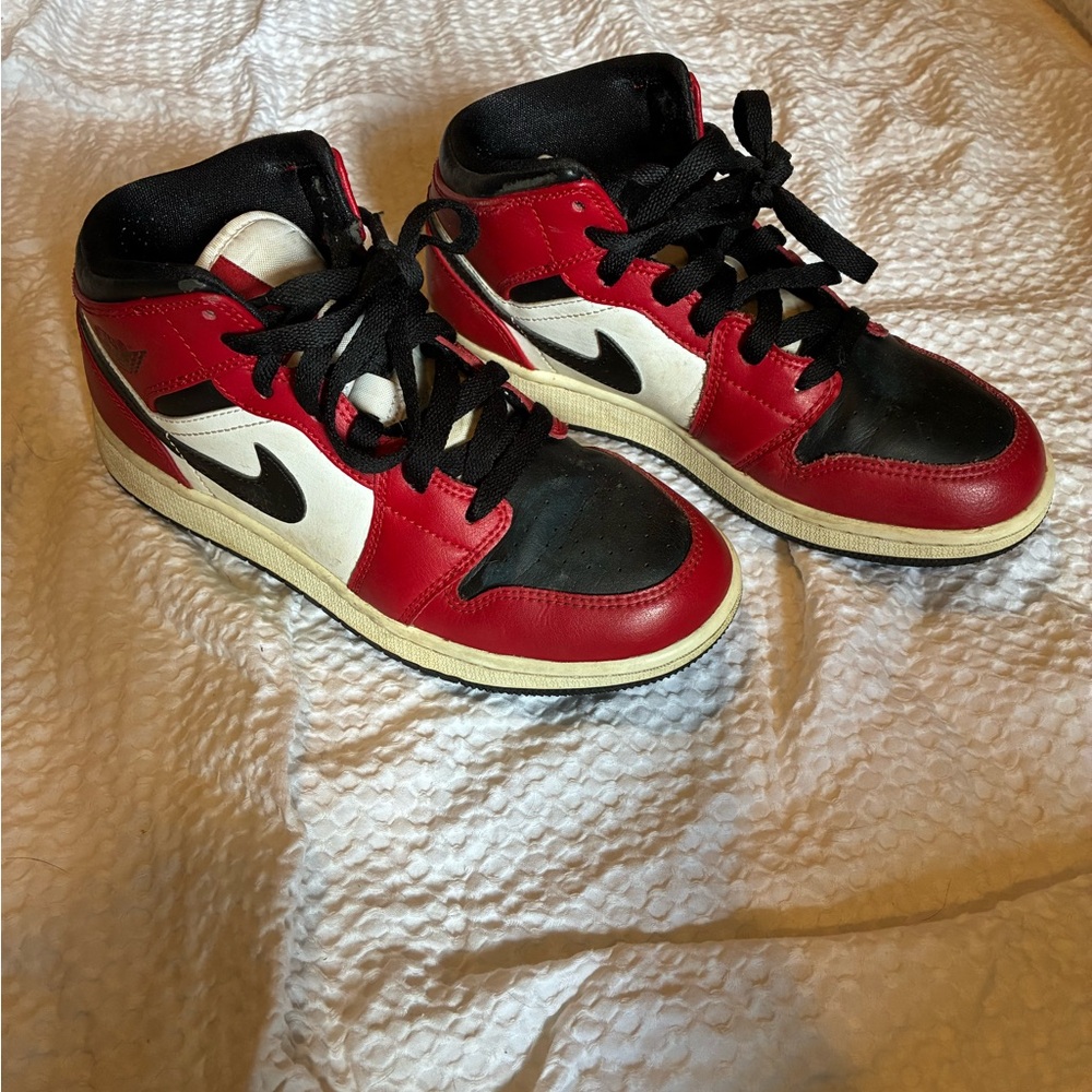 Air Jordan’s - Kids 4Y Red and Black